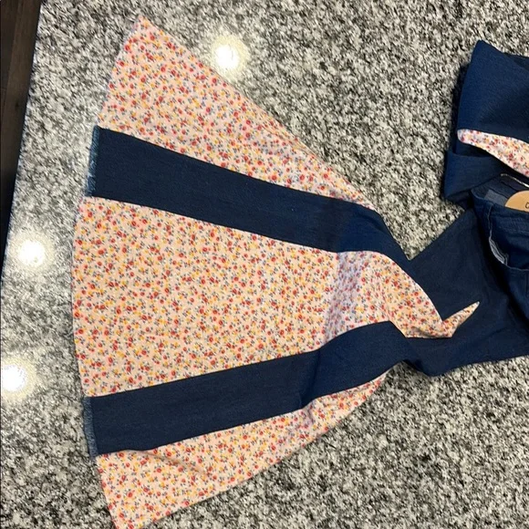 BiBi Blue and Pink Flare Wide Leg Jeans - Picture 4 of 4